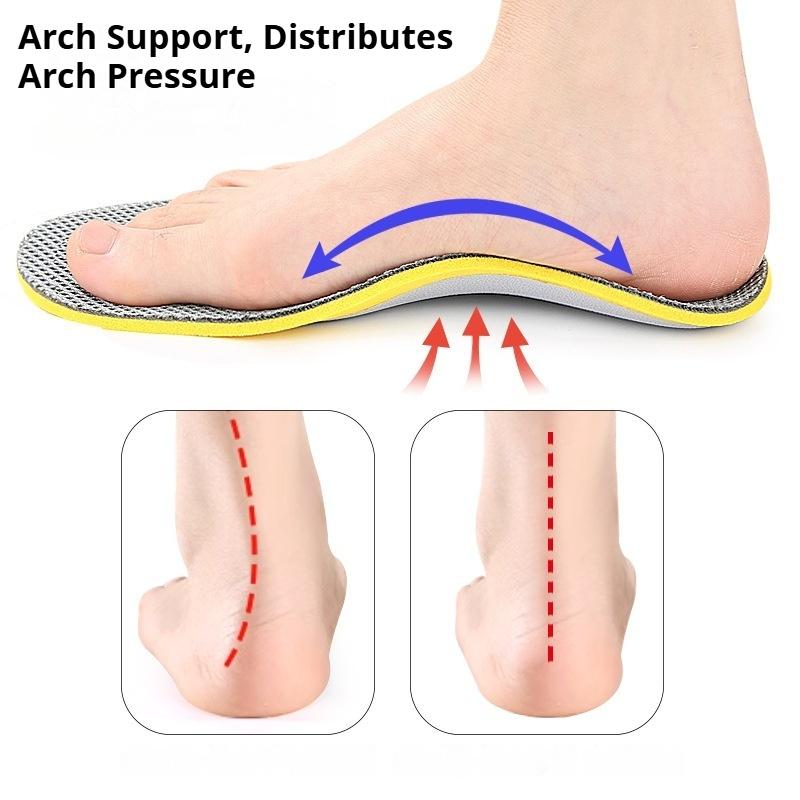 2Pcs/4Pcs New Men Women Flat Foot Orthotic Insole Breathable Mesh Arch Support Insoles Soft Comfortable Shoe Pads