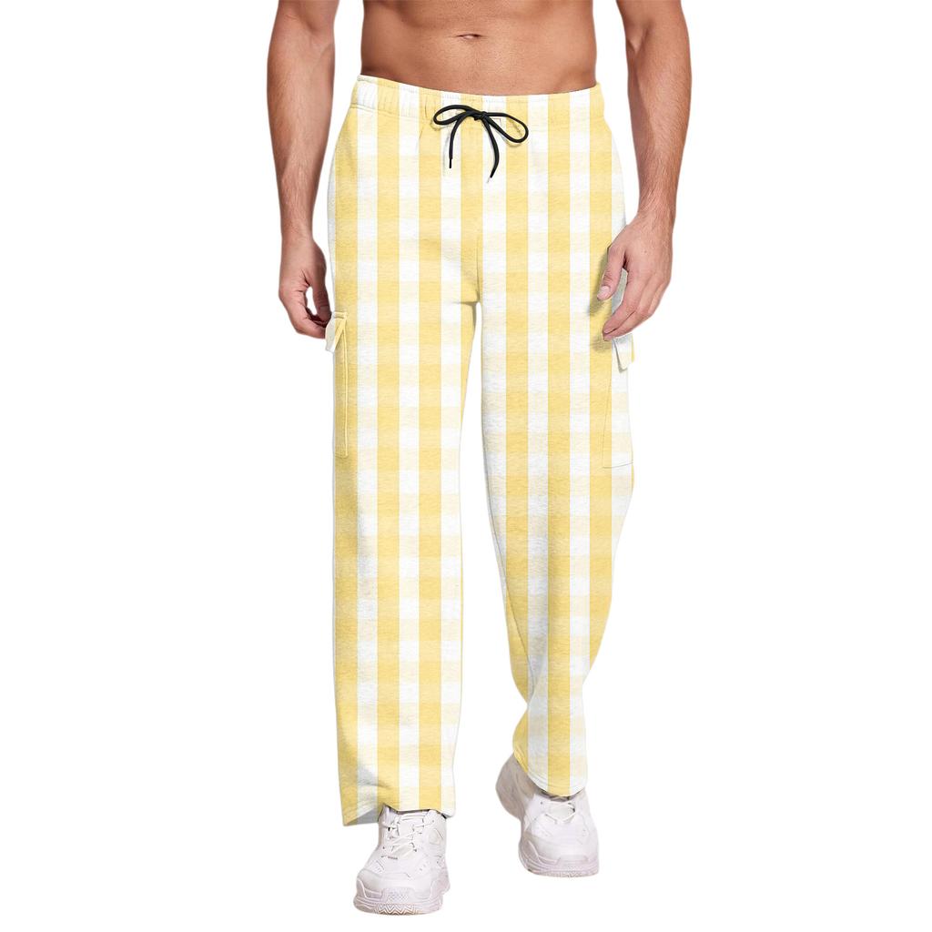 Casual Sports Pants Men's Loose Leggings Long Panel Fitness Running Training Pants