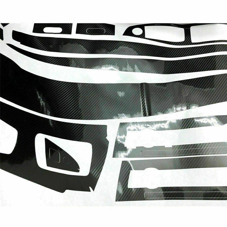 For BMW 3 Series F30 F31 Interior Decal Trim Stickers Glossy Carbon Fiber Style