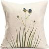Popular Green Plant Linen Pillowcase Modern Simple Home Sofa Living Room Pillow Cushion