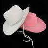 Vintage Fedora Hat Women Men Felt Ladies Cowboy Hats Party Rhinestone Decor Western Style Top Bonnet Men's Cosplay Hat