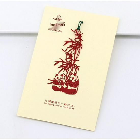 Panda Metal Bookmark with Tassel - Classical Chinese Style and Unique Cultural Gift