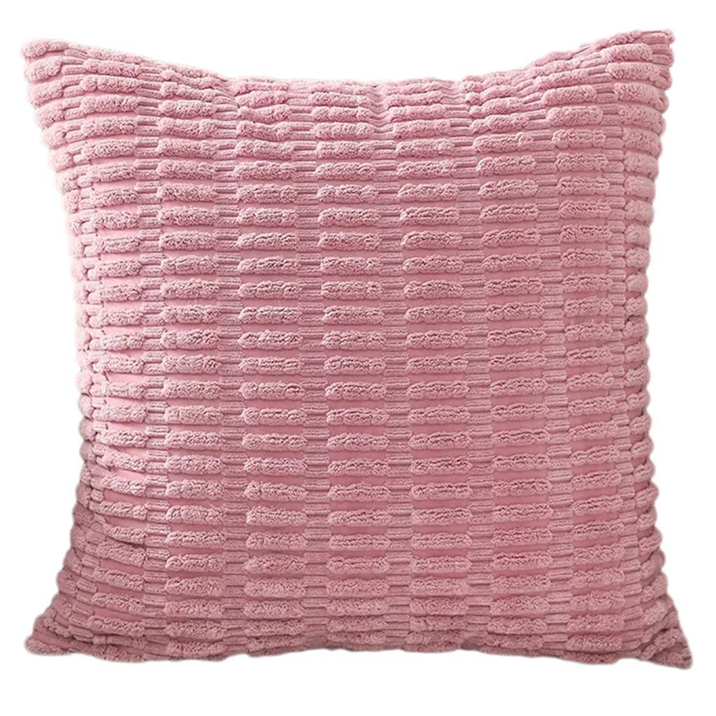 Durability Corduroy Cushion Cover with Invisible Zippered Close Enhances Any Decors Styles Standard Size 45x45cm