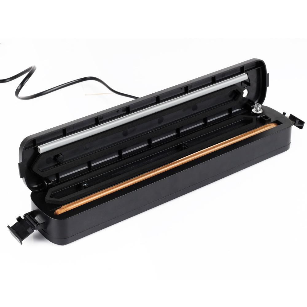 Macchina per sottovuoto, sigillatrice per fast food con display LED e promemoria vocale, sigillatrice ad aria con 20 sacchetti sottovuoto, sigillatrice multifunzione con modalità di sig (nero