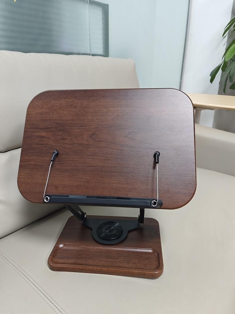 Multifunctional Adjustable Height 360-Degree Rotation Reading Stand Enlarged Bookstand for Desktop Laptop