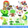 PLANTS VS ZOMBIES 2 Toys Full Set New Role Pea Shoote Alliance Bullet Ejection Attack Walking Dead Children's Gifts Delivery Bag
