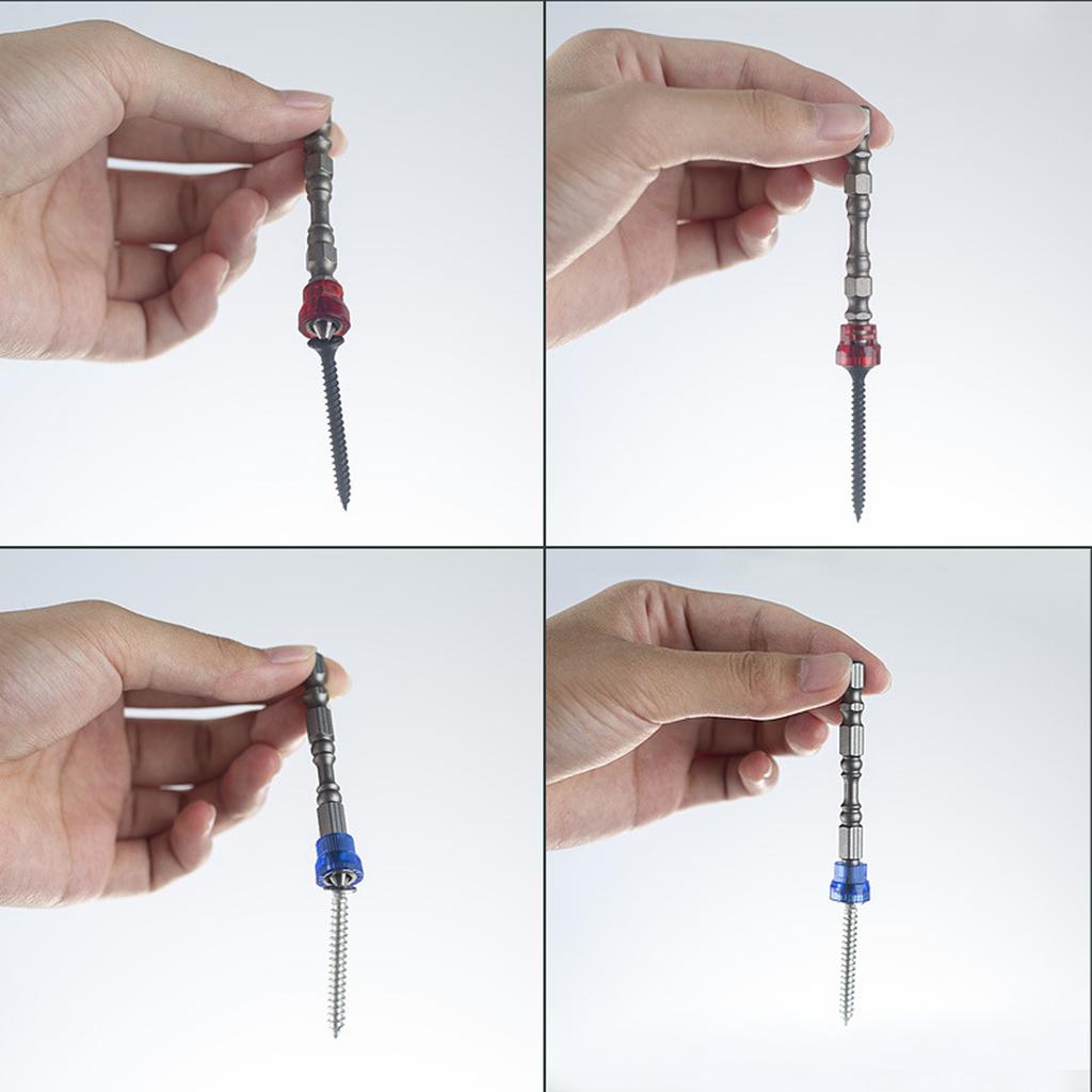 Electric Screwdriver Set With Colorful Magnetic Rings For Easy Bit Identification And Enhances Efficiency In DIY Project