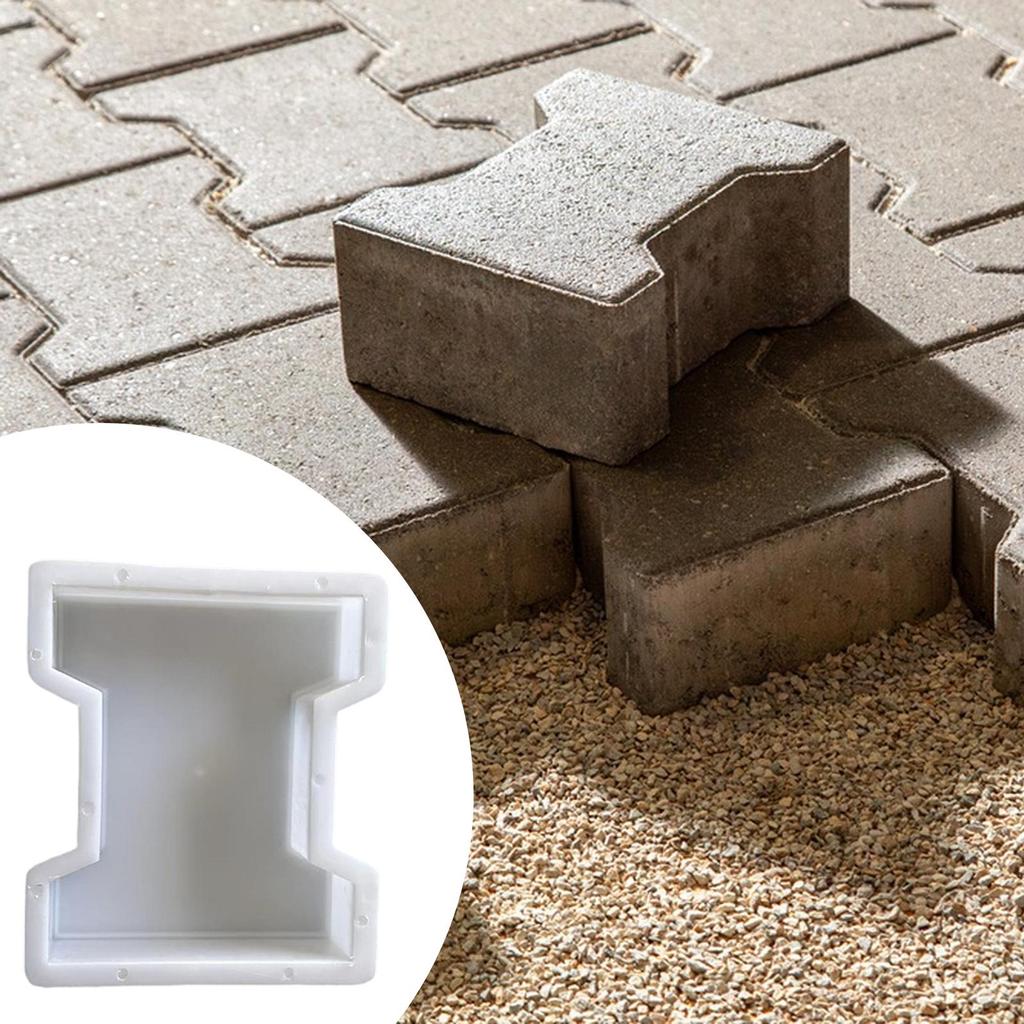 Concrete Brick Mould Lightweight Decorative Unique Form Floor Tile Stepping Stone Paver for Park Patio Pathway Outdoor