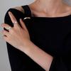 4Pcs Stainless Steel Band Rings For Women, Moon Star Rings, Relieving Band Ring Set