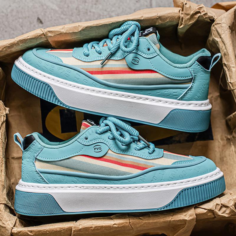 

Fashion 2025 New Men s Low Top Breathable Mesh Dad Shoes Autumn Lightweight Comfortable Soft Sole Casual Sports Sneakers Non-Slip Trendy 44 синий