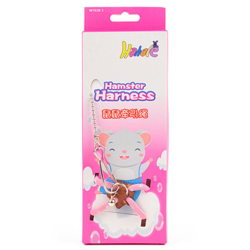 

Новый поводок с мягким ремешком для маленьких домашних животных, птиц, попугаев, мышей, хомяков, хорьков, крыс, свиней, поводок розовый