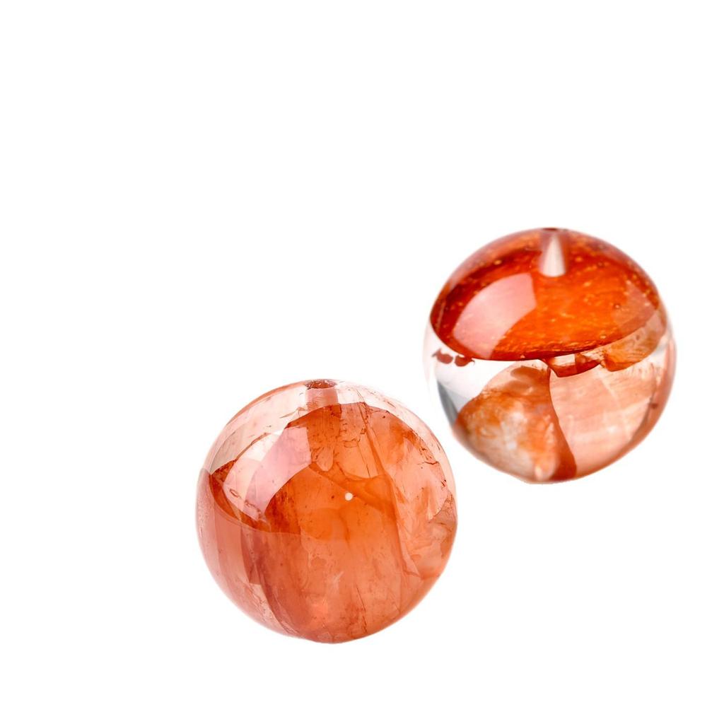 Koi Red Phantom Quartz Hand Beads Crystal Bracelet - DIY Multi-Treasure Jewelry