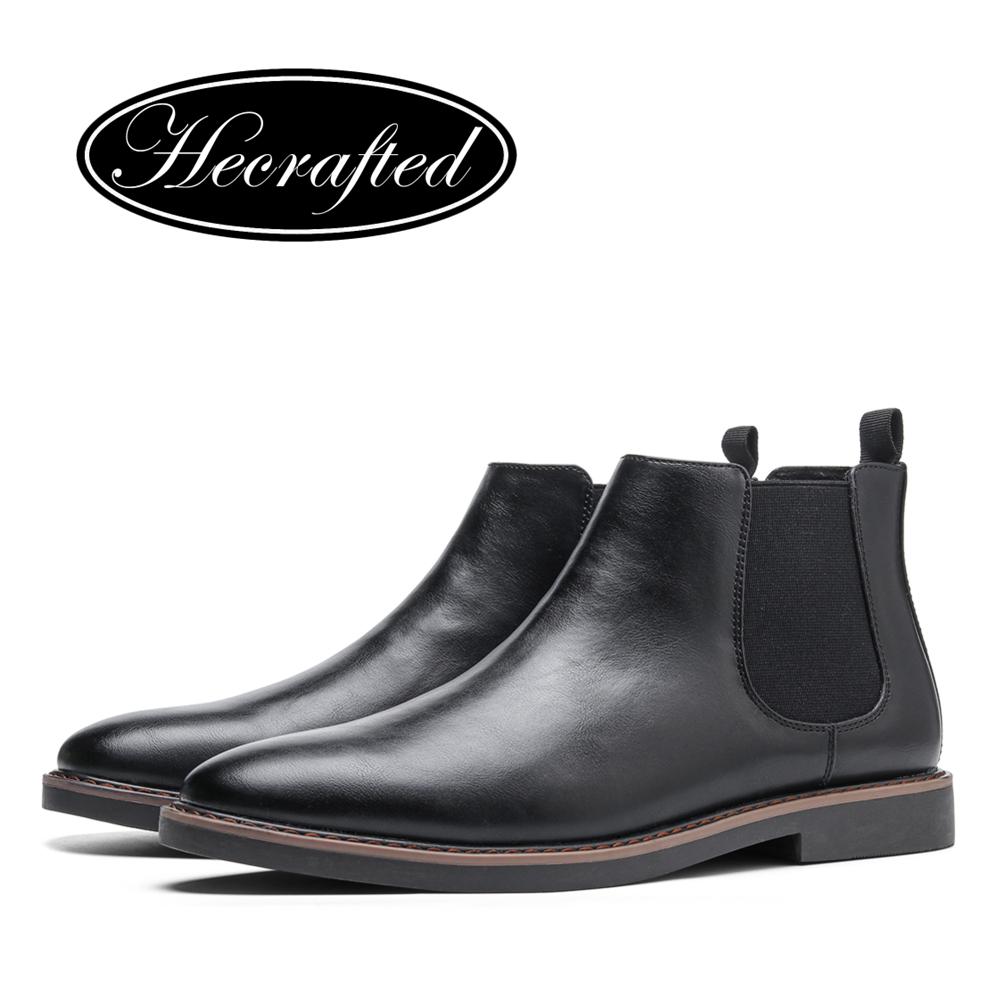 40~46 Chelsea Boots Men  Brand Comfortable Fashion Leather Men Boots #KD5232