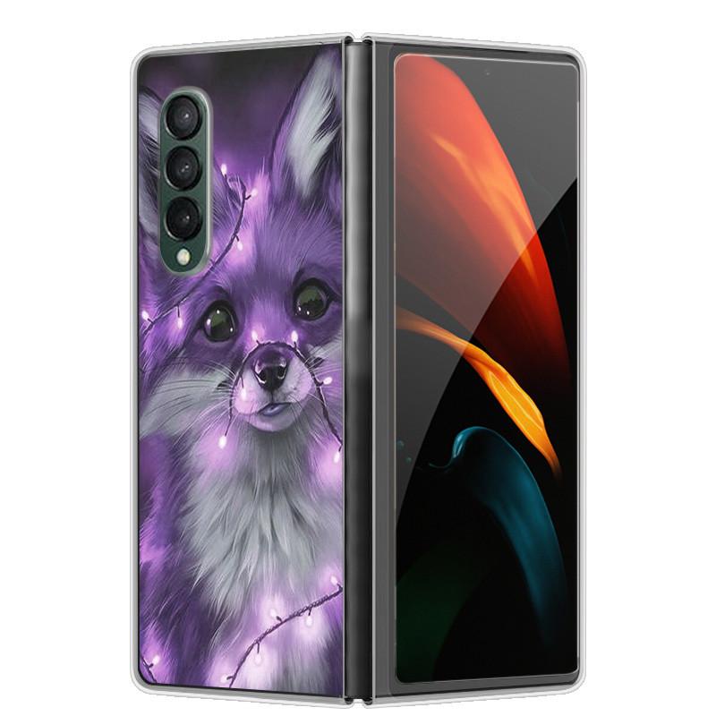 Etui na Samsunga Z Fold 5 Słodkie Modne Twarde Przezroczyste Etui na Telefon dla Samsunga Galaxy Z Fold5 5G ZFold 4 6 5G Powłoka Ochronna ZFold6