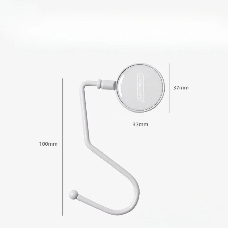 

1 шт. Симпатичный крючок для сумки Morandi, тяжелый настольный крючок для сумки, дорожная сумочка, вешалка для боковой сумки, органайзер для офисного стола серый