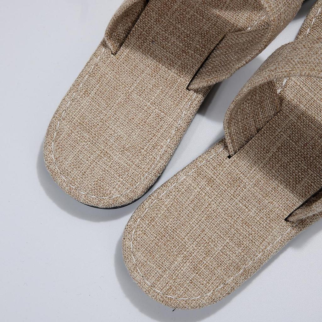 2023 Spring/Summer Plus Size Women's Open-Toe Denim Slippers – Chic & Comfortable Flat Sandals