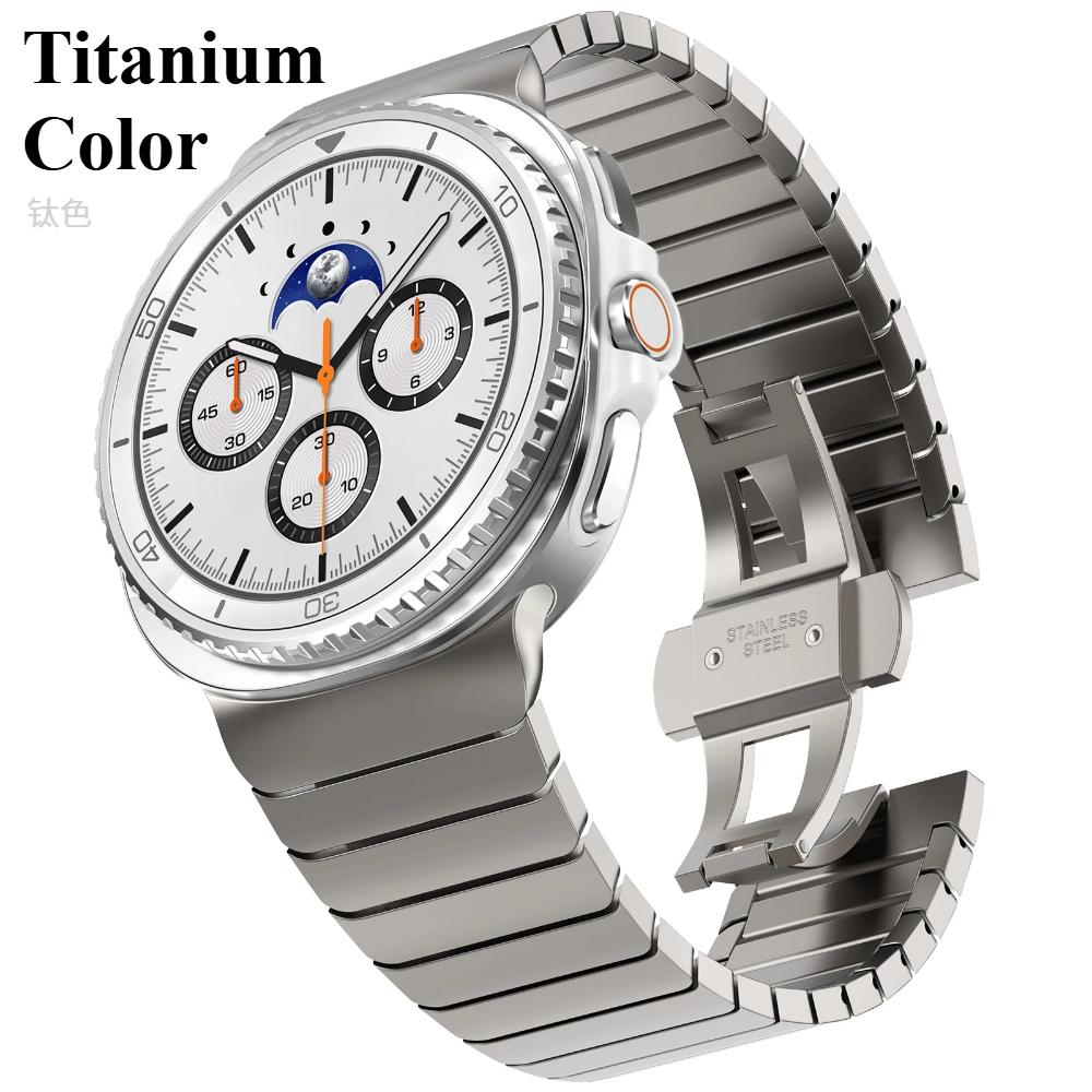 Titan Metallarmband für Samsung Galaxy Watch 8 40/44mm 8Classic 46mm Armband für Galaxy Watch Ultra 47mm Armband