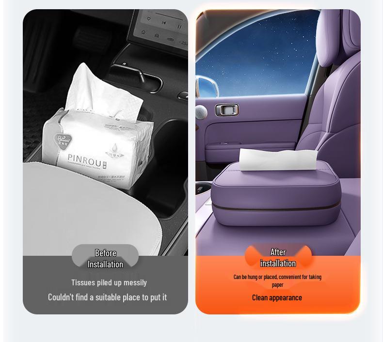 Leapmotor Lafa5 Car Tissue Box: 26 Style Seat Back Hanging Interior Accessory