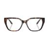 Versace Temple Logo Design Nylon Square Optical Glasses Women's Tortoiseshell 65992118 VE3387U 108-Tortoiseshell 54
