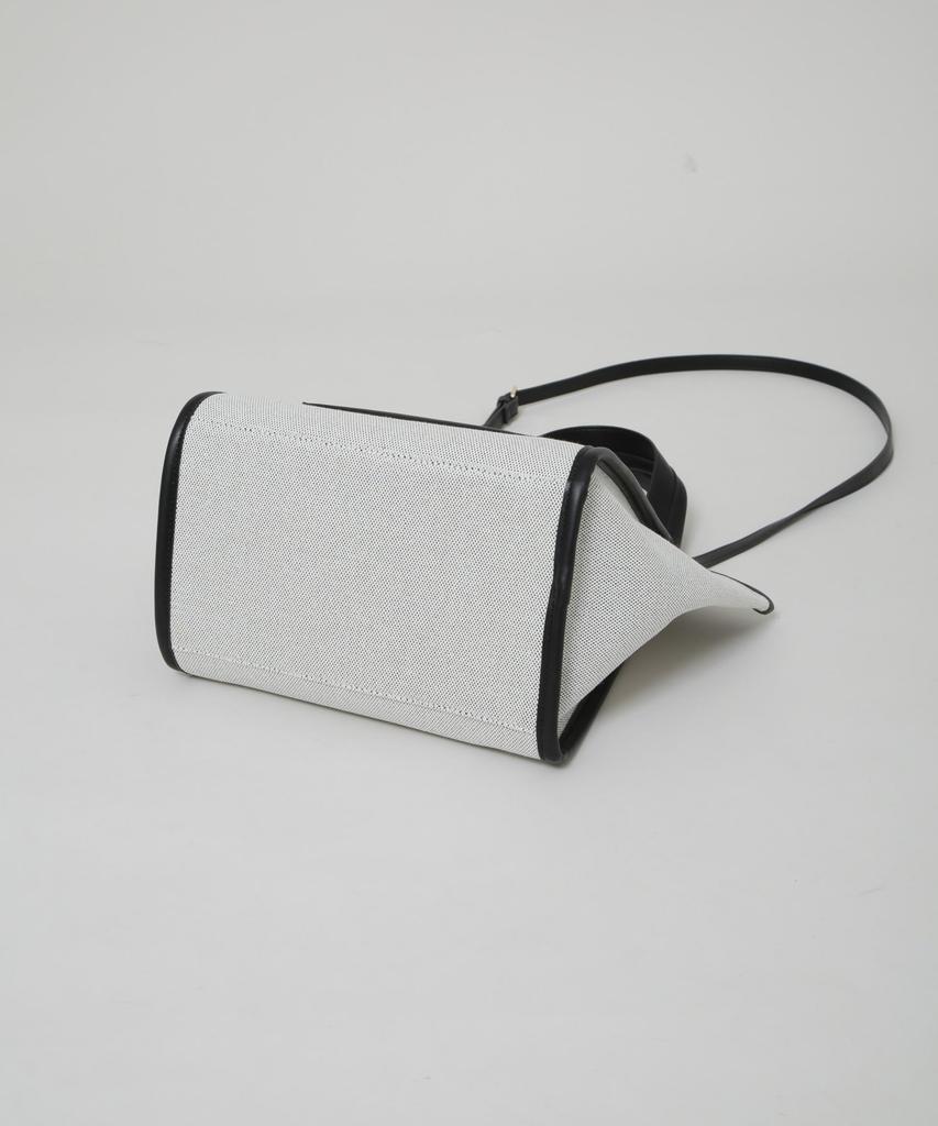 Nano Universe Canvas und Kunstleder Tasche mit Tasche für Damen, F 010, Schwarz, 669-5232304