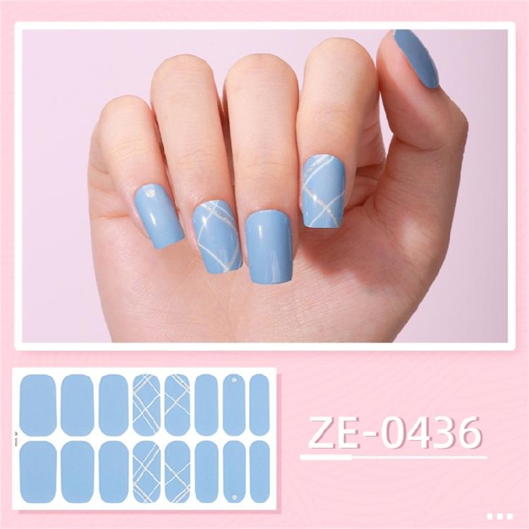 Selbstklebende Maniküre Dekoration Nagelstreifen Mode Nagelaufkleber für Frauen