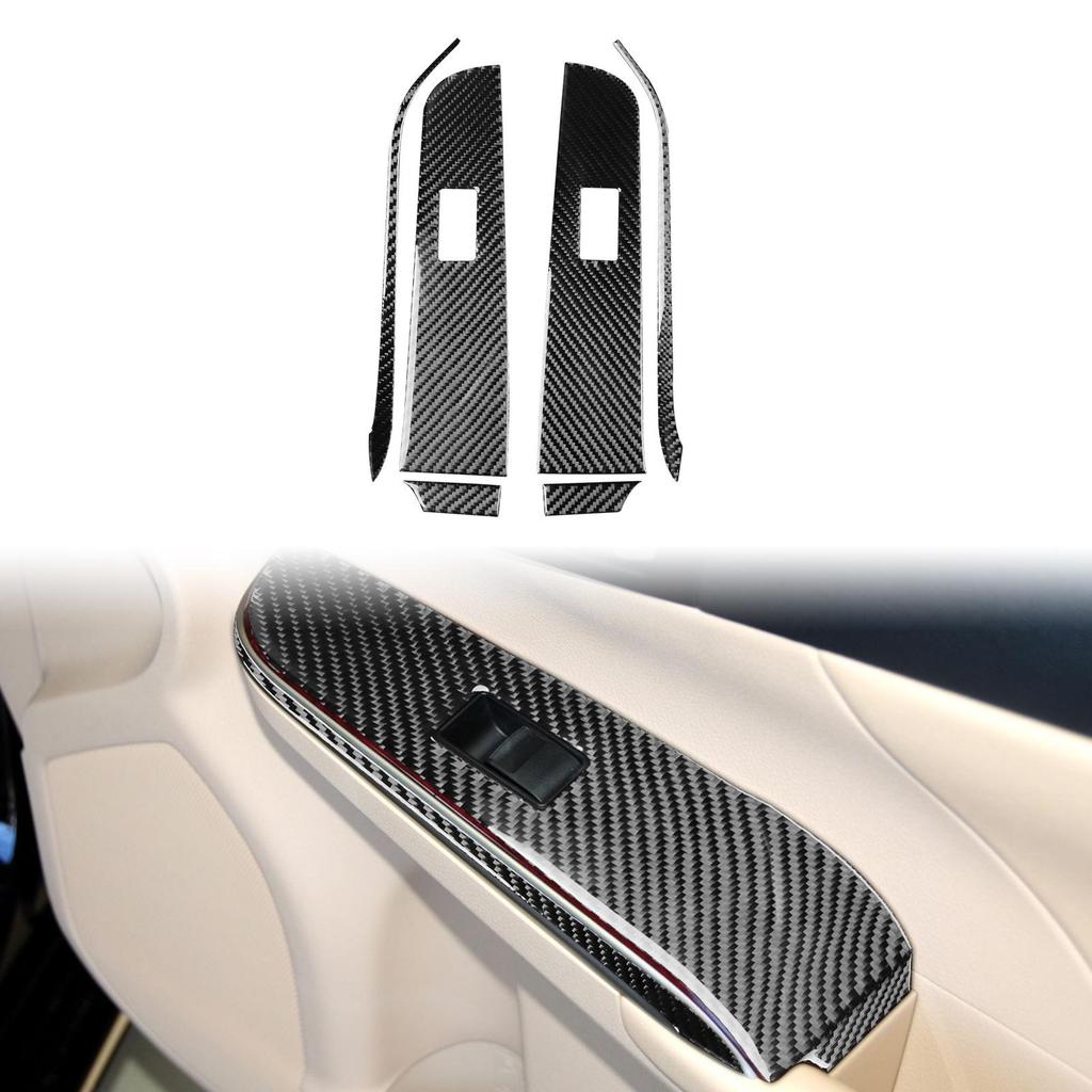 Toyota Camry 12-14 Carbon Fiber Interior Parts: Steering Wheel, Console, Gear Shift, Door Handles