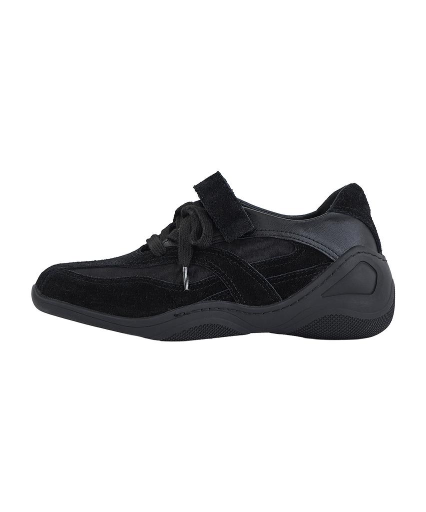 Saintsatin Vine Cowhide Lace-Up Mary Jane Sneakers 2 Colors (3Cm/6Cm) (Type A)