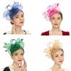 Elegant Fascinator Hat Headbands Funny Girl Hat Headgear Lovely Hairpiece for Wedding Party