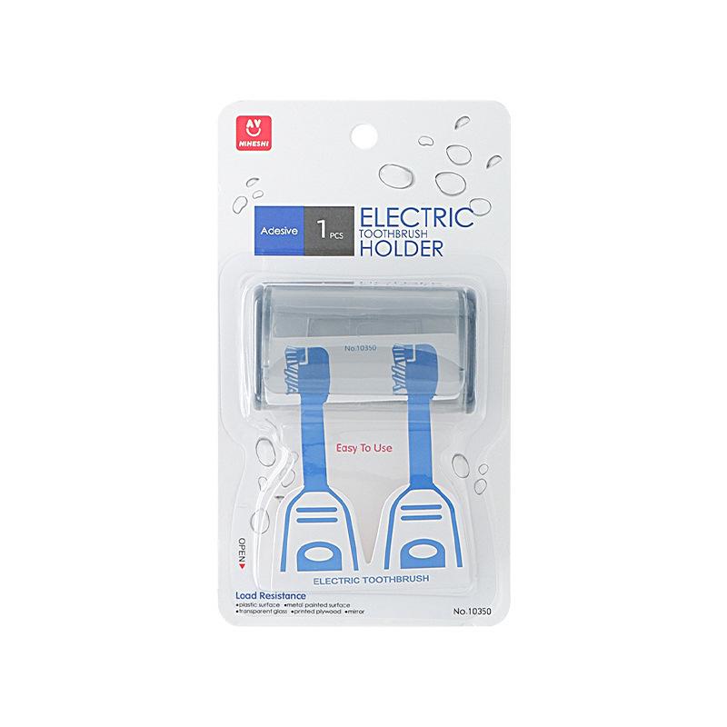 NSH Minimalistischer Wandmontierter Zahnbürsten- und Rasiererhalter - Bohrfreies Badezimmer-Aufbewahrungsregal