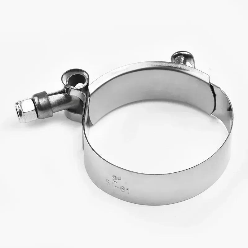 Motorcycle 2In 51mm Band Exhaust Pipe Clamp Calipers Stainless Steel Universal For 51mm Slip-on Type Motorcycle Muffler