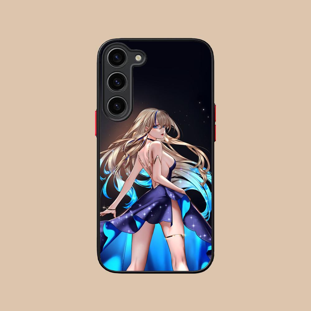 HSR Serval Silicone Mobile Phone Case for Samsung Galaxy S26 S25 S24 S23 S22 S21 Plus FE Ultra Colorful Cover