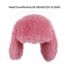 Faux Fur Plush Winter Hat Ear Protection Balaclava Cap Y2k Fashion Rabbit Ear Hat  Halloween Party