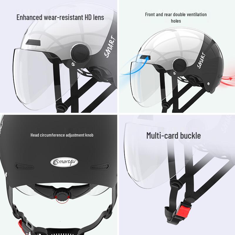 SMART4U EH10B Bluetooth Half Helmet