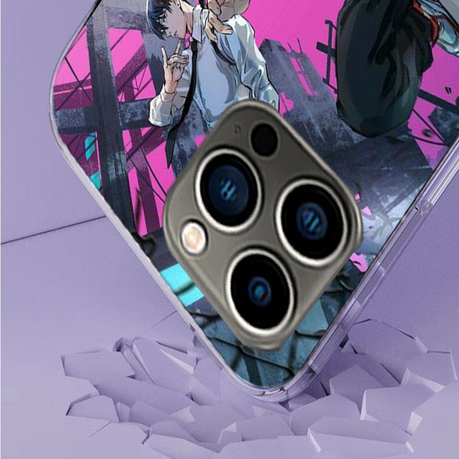 Anime Chainsaw Man Phone Case For Iphone 17 Air 15 Pro 14 Plus 16 Pro Max 12 13 Mini 11 16E X XS Cover Cute Fundas