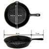 PATELNIA ŻELIWNA GRILLOWA HAGE 26cm INDUKCJA