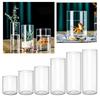 Vase en verre transparent Cylindres en verre Vase adapté à divers arrangements