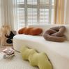 Nordic Room Simple Abstract Shape Pillow Sofa Cushion Wavy Waist By Chain Knot Twist Bar Living Room Cushion Office Design Throw