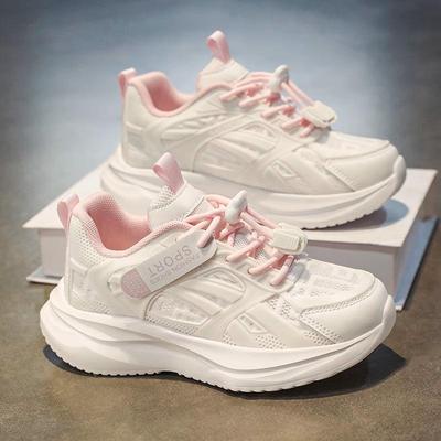 Co-branded Girls' Mesh Sneakers 2025: Breathable Spring/Autumn Dad Shoes