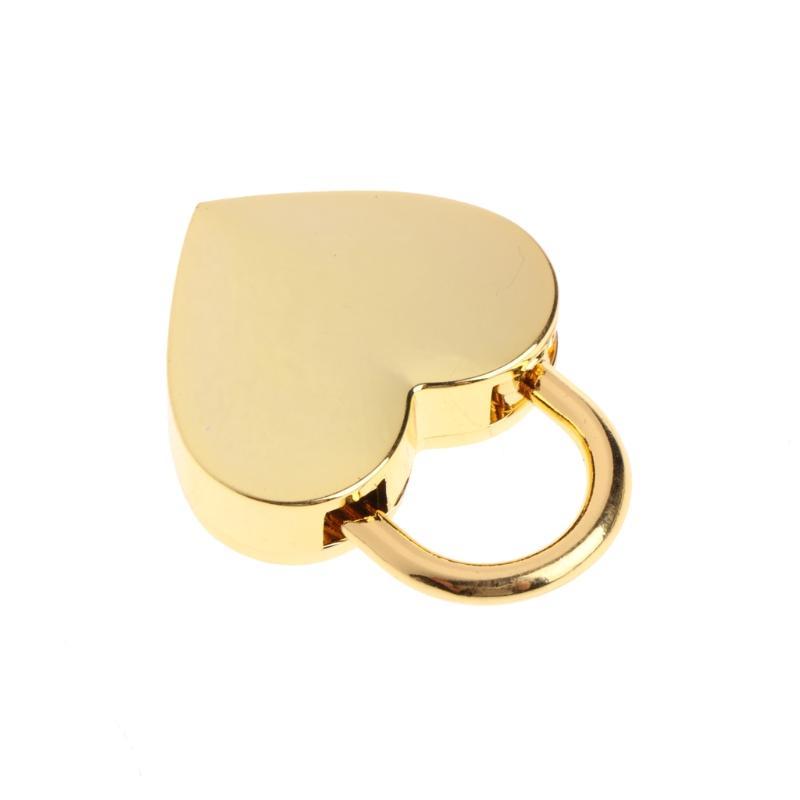 Mini Heart Archaize Padlocks With for Key Metal for Wish Lock Jewelry Box Diamonds Decorative Padlock for Lovers, Girls,