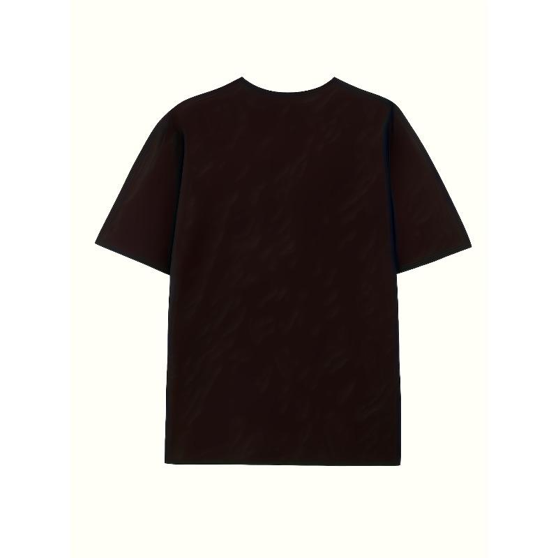 European sizes A High-Quality Short-Sleeve T-Shirt with a Print Round Neck, Suitable for Year-Round Wear. The Overall Design Is Full of Humor And