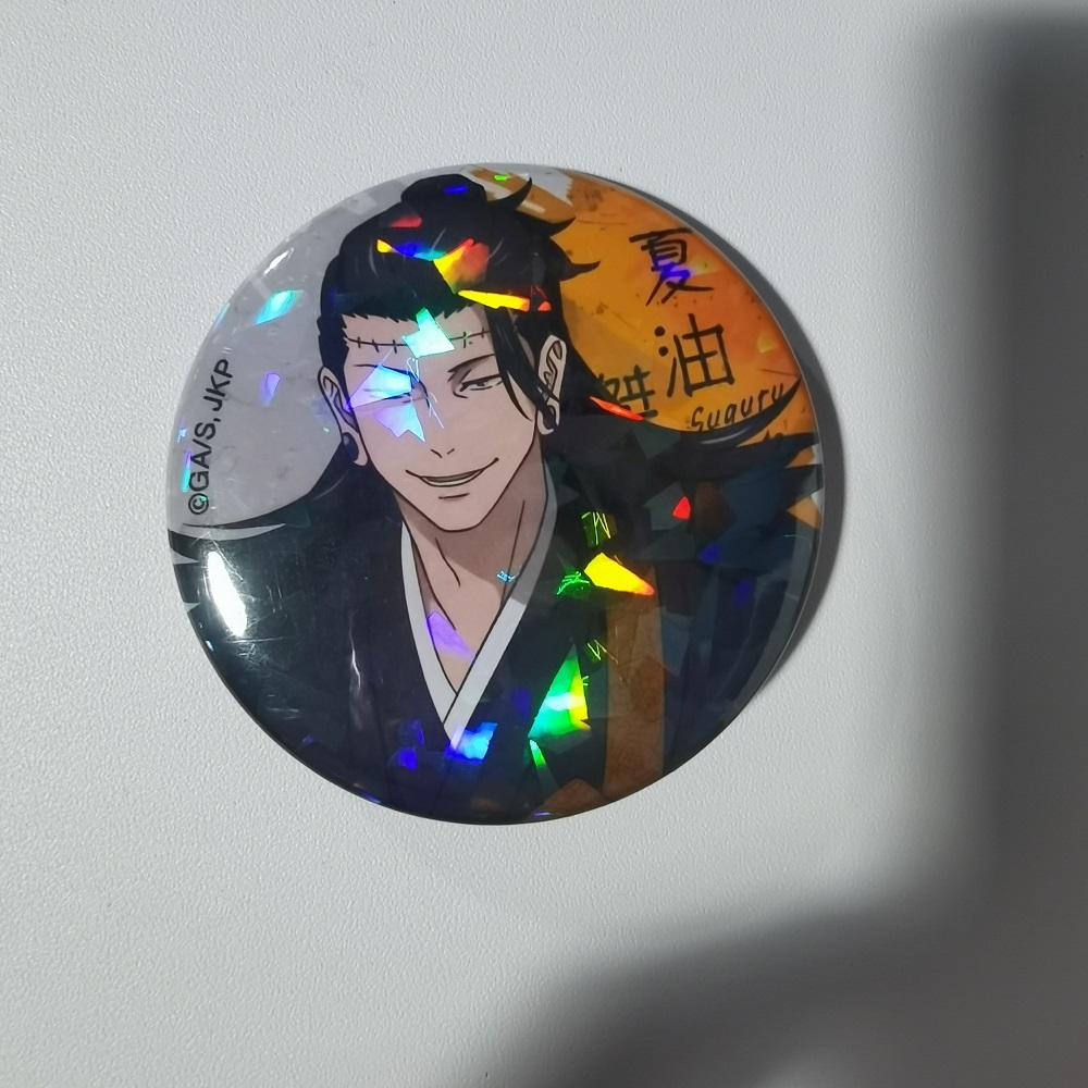 

Japanese Anime Jujutsu Kaisen Tinplate Brooch Pins, Figure Icon Badge, Handmade Brooches, Breastpin for Backpack Clothes