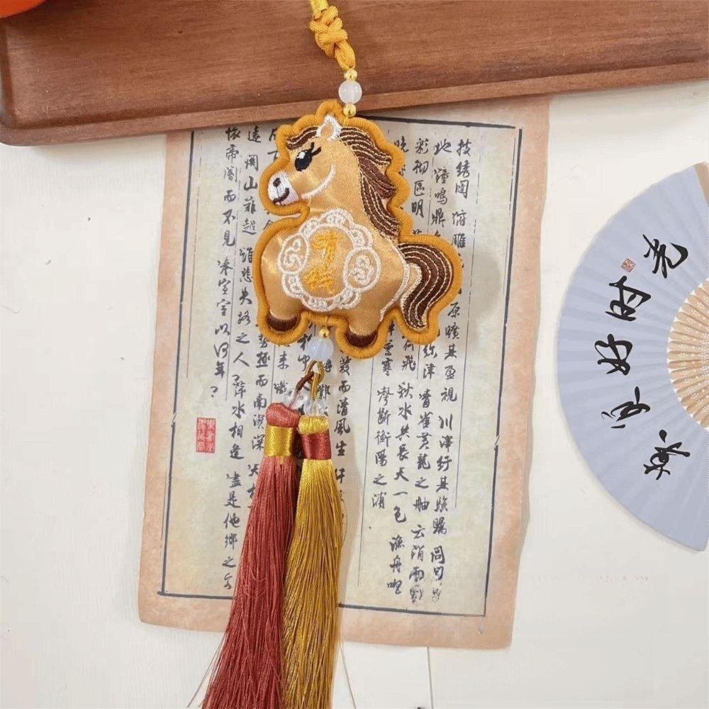Lucky Charm Zodiac Sachet Pendant Door Hanging Lunar New Year Pendant  Home Decoration