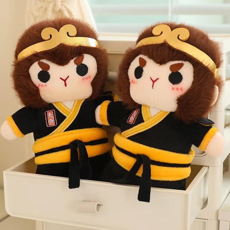 Hot Game Black Myth Wukong Cosplay Monkey Plush Doll 23CM Soft Plushies Toy Anime Cartoon Wu Kong Birthday Collection Gifts