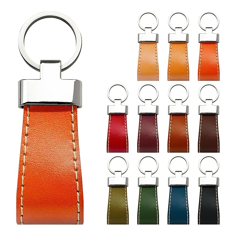 

[Trend SS] genuine leather tochigi leather smart key ring key ring men s ladies double ring key key genuine leather key ring bag charm cowhide leather