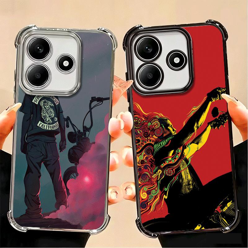 Sons Of Anarchy Weiche Handyhülle für Xiaomi Poco X7 X8 Pro Max X6 X5 X3 F8 Ultra F7 M8 M7 M5S Redmi 15C 15A 15 14C 13C 12C 13 12
