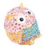 Owl Trinket Box Enameled Collectible Animal Figurine Jewelry Box Ring Holder Zinc Alloy Sparkling Rhinestone for Earrings Necklace