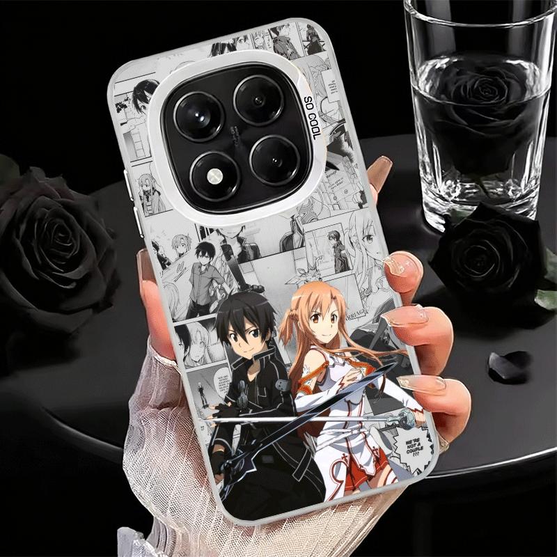 Sword Art Online Anime Soft Phone Case for Xiaomi Redmi Note 13 14 15 Pro Plus 12S 12 11S 11 11T 10S 10 Shockproof Cover Back Sh