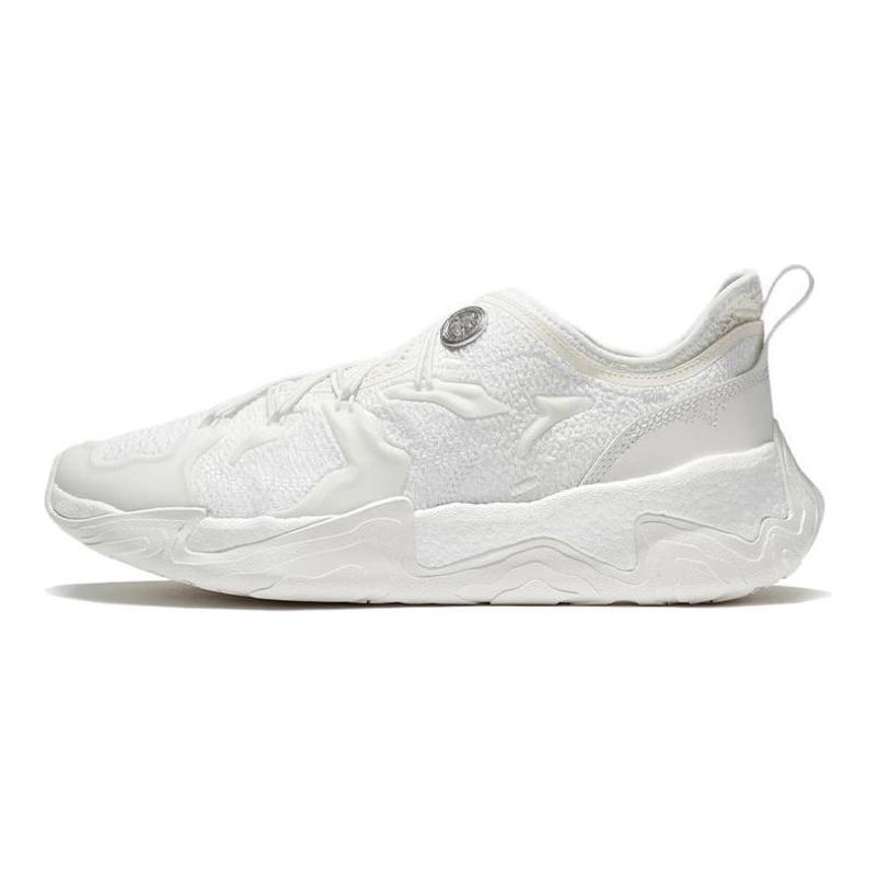 Li-Ning Jackie Chan Series Mens Low Top Casual Shoes Champagne White AGLS075-2 39.5