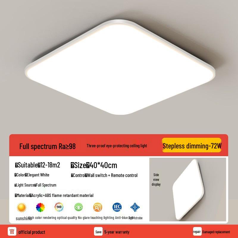 Round Waterproof LED Ceiling Light for Kitchen, Bathroom, Bedroom, Balcony, or Corridor