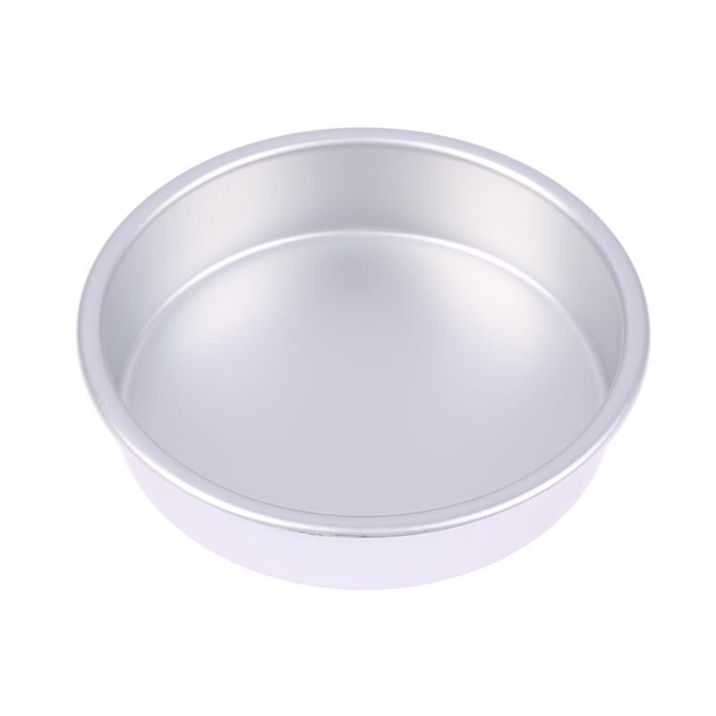 1Pc 4 Inch Aluminum Alloy Round Cake Plate Diy Food Oven Big Cake Bread Mold